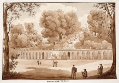 De Villa Conti Fonteinen, 1833 door Agostino Tofanelli